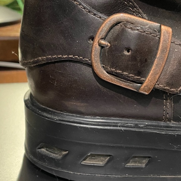 Men’s leather motorcycle boots - Picture 1 of 3